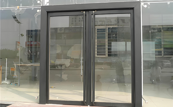 铁门关玻璃地弹门