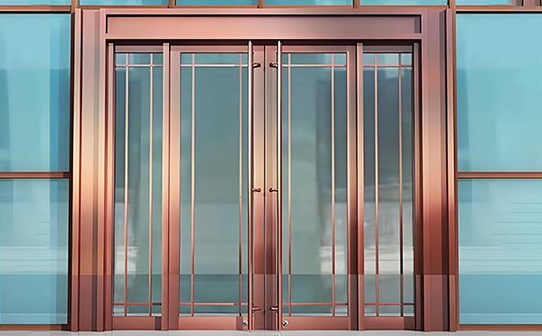 铁门关玻璃地弹门